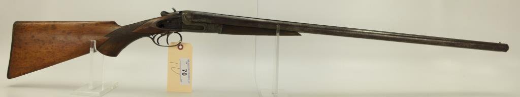 Lot #70 - Stanley Arms Co Mdl SxS Dbl BBL Shotgun 12 GA SN# 3643~~ 30.25, 47” OAL, Missing 1