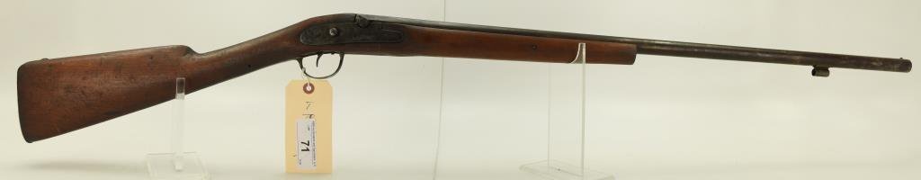 Lot #71 - Joseph Golcher Mdl Fowler Perc Shotgun 20 Ga SN# None~~ 29" BBL, 46” OAL, Engraved