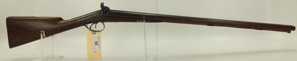 Lot #82 - Lane & Reid (Boston) Mdl SxS Percussion Shotgun 12 GA SN# None~~ 30” BBL, 46” OAL,