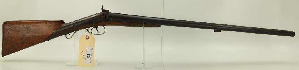 Lot #83 - Unk. Maker Belgian Mdl Percussion Shotgun SxS 8 Ga SN# 194~~ 30” BBL, Light refin