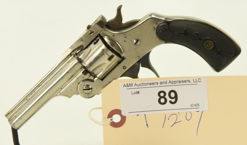 Lot #89 - Forehand & Wadsworth Mdl "Perfection" D.A. Top Break Revolver .32 CF SN 6710~~