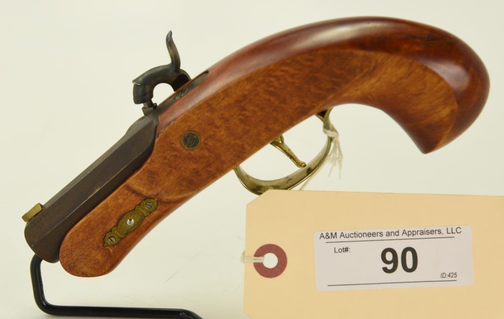 Lot #90 - Philadelphia Derringer Mdl Reproduction Percussion Pistol .45 Perc SN# None~~ 2.5”