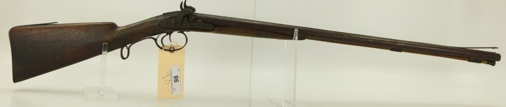 Lot #98 - Unk. Maker Mdl SxS Percussion Hammer Shotgun 20 Ga SN# None~~ 27" BBL, 43.5” OAL,