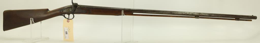Lot #99 - Unk. Maker Belgian Mdl Perc. Fowler 16 Ga SN# None~~ 38" BBL, 53.5” OAL, Iron