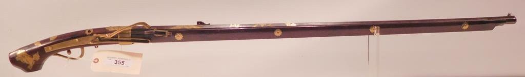 Lot #355 - Unk Maker Japanese Matchlock Rifle
