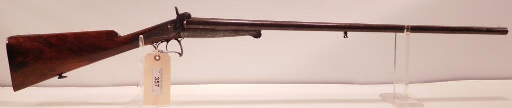 Lot #357 - Unk Maker Pin Fire SxS Shotgun