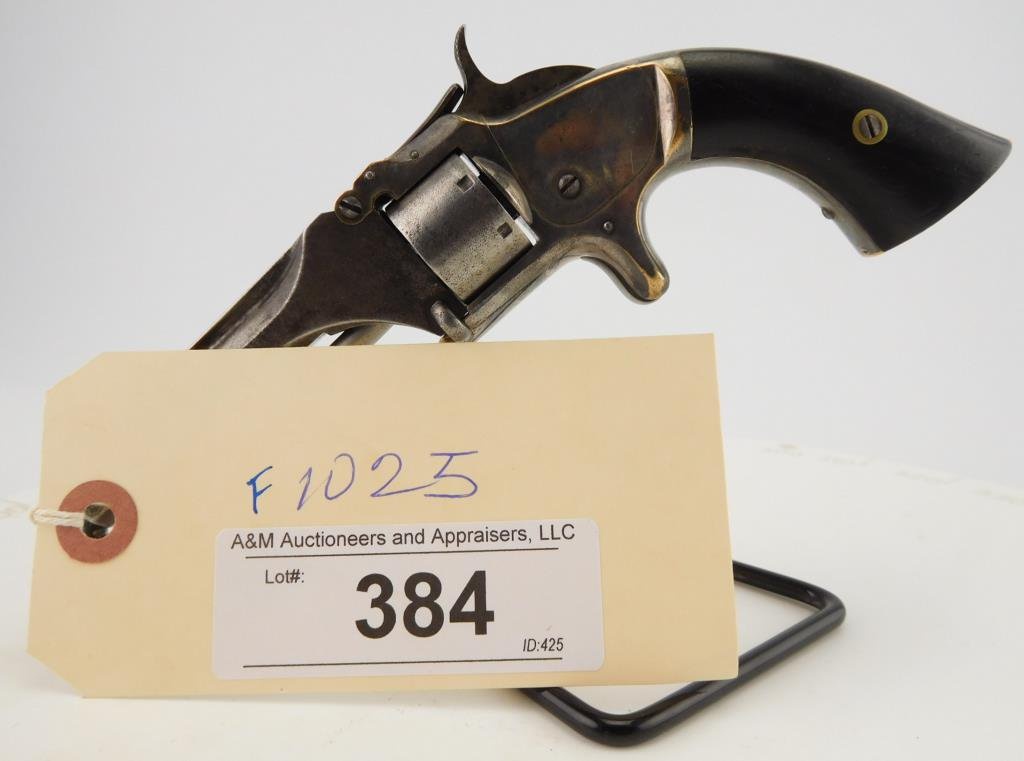 Lot #384 - S&W 1, Issue 2, Tip-Up, 7-Shot Rev.