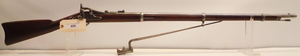 Lot #400 - US Springfield 1868 Trapdoor Musket
