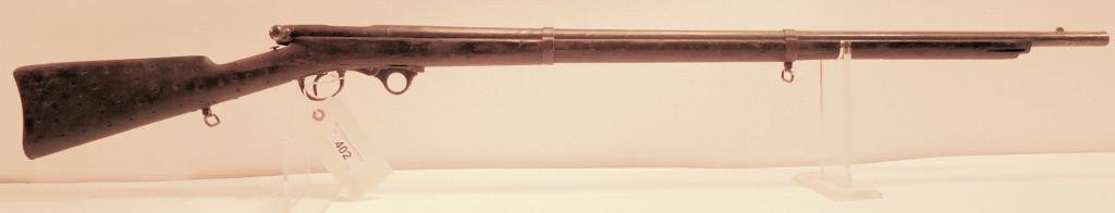 Lot #402 - AH Waters Green Breech Loading Rifle