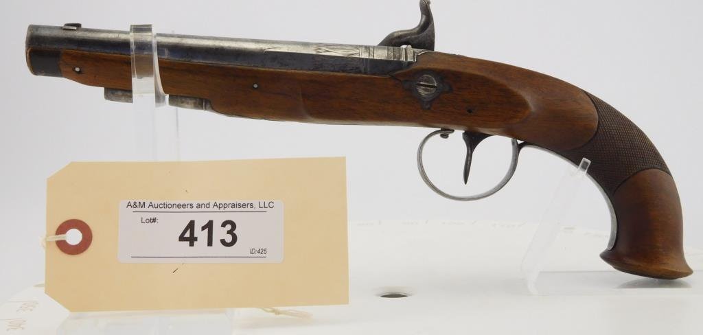 Lot #413 - Unknown Maker Saloon Perc. Pistol