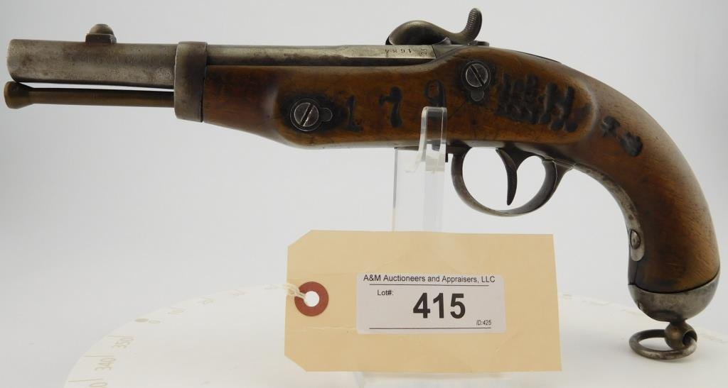 Lot #415 - Konigl Wurt Fabrik German Horse Pistol