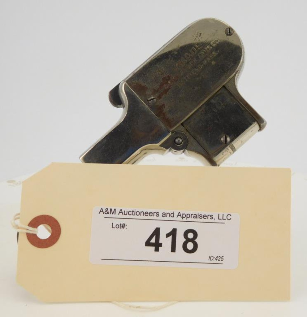 Lot #418 - Shattuck 4 Shot Palm Pistol "Unique"