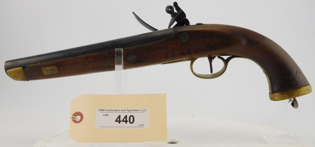 Lot #440 - Belgian Flint lock Pistol