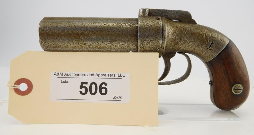 Lot #506 - Allen & Wheelock 6 SHot Pepperbox