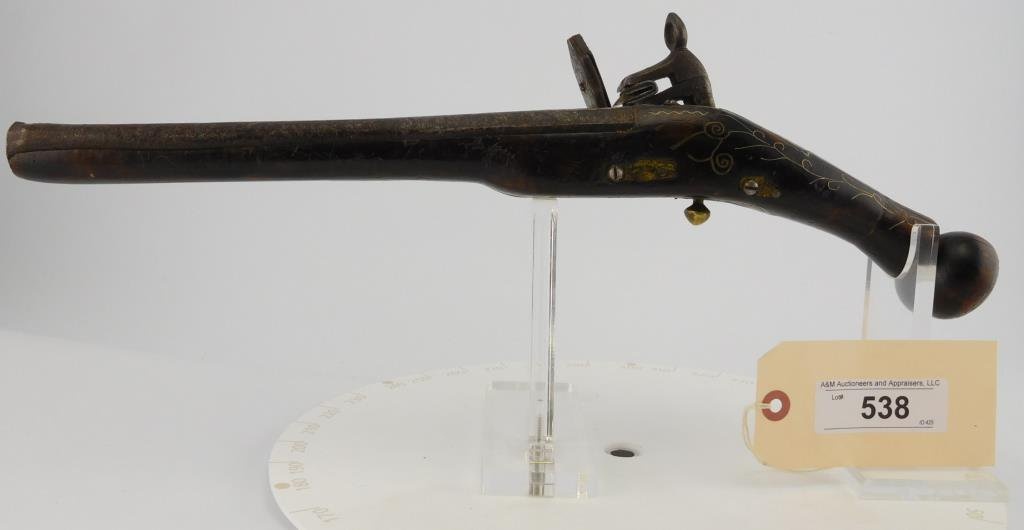 Lot #538 - Miquelet Rat-Tail Pistol
