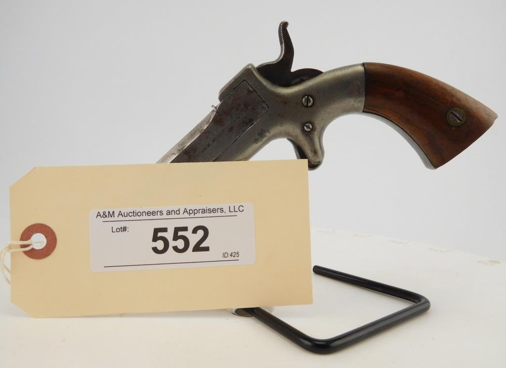 Lot #552 - Allen & Wheelock Ctr Hammer Pistol