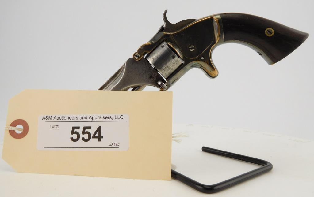 Lot #554 - S&W 1, 2nd Iss. Spur Trigger Rev.