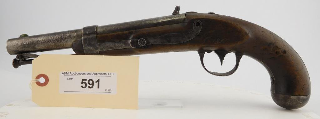 Lot #591 - AH Waters 1836 Perc. Pistol