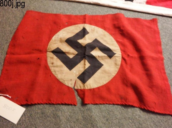 Lot #800J - Double sided German Nazi flag