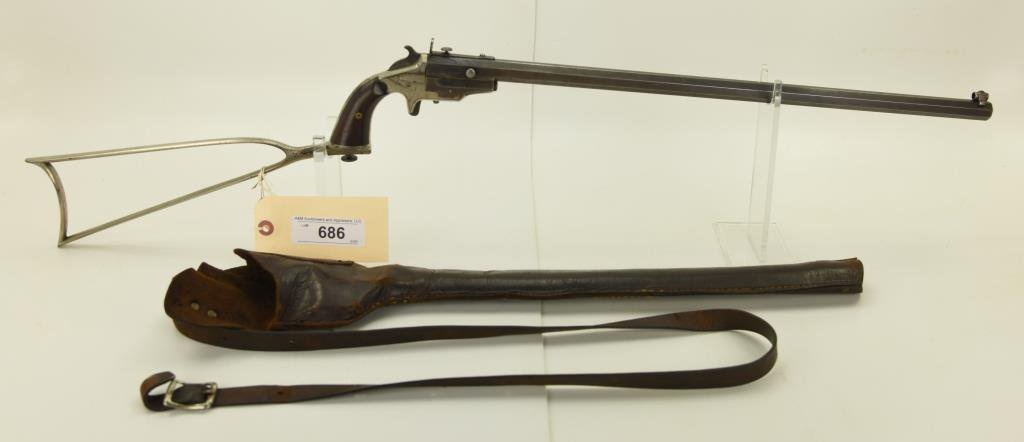 Lot #686 - F. Wesson 1870 Lg Frame Pocket Rifle