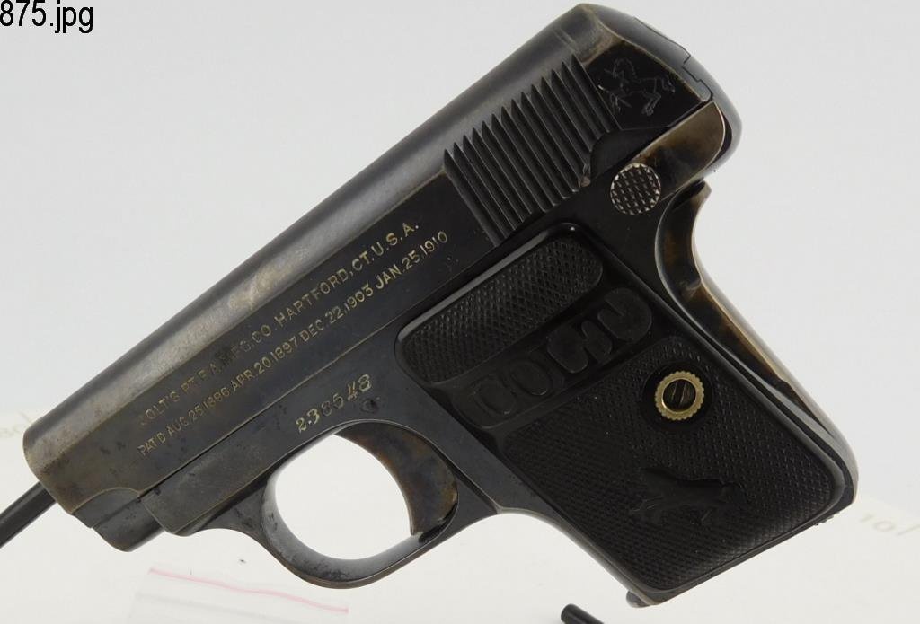 Lot #875 - Colt 1908 Auto Pocket Hammerless