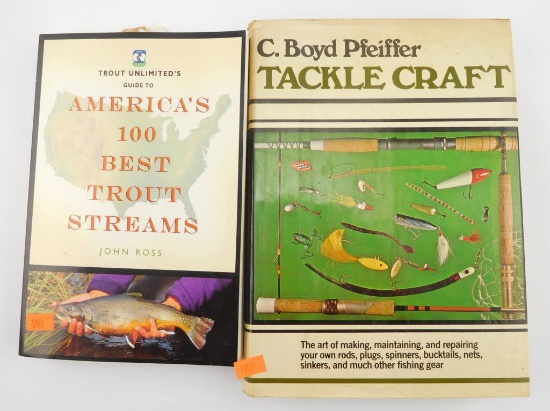 Lot #3 - (2) books: America’s Best 100 Trout Streams” by John Ross, TackleCraft The Art of