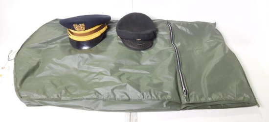Lot #7 - Warrant officers uniform with (2) caps     