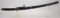 Lot #512 - Black and Silver Samurai sword with
