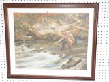 Lot #266 - Framed print “Trout Stream” by James