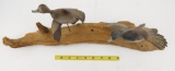 Lot #532 - Pair of carved miniature flying