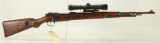Mauser Model K98 8mm Bolt Action rifle, with Hi-Lux 2X7X32 Scope 23” BBL,