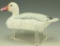 Lot 3368 - Ron Rue Dorchester Co. MD miniature carved  “A Shorter’s Wharf Style” Snow Goose