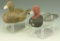Lot 3386 - Pair of Jess Urie, Rock Hall, MD miniature carved Redheads hen and drake  signed