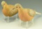 Lot 3402 - (2) Dick Drescher, Cambridge, MD carved Mourning Doves circa 1990