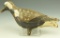 Lot 3448 - Late 19th Century “Tinnie” Stick-Up model Black Bellied Plover decoy circa  1880-1910
