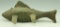 Lot 3471 - Primitive carved Perch decoy from the Great Lakes region great form and  original