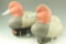 Lot 3510B - (2) Mike Smyser 2000 Redhead drake decoys signed and dated