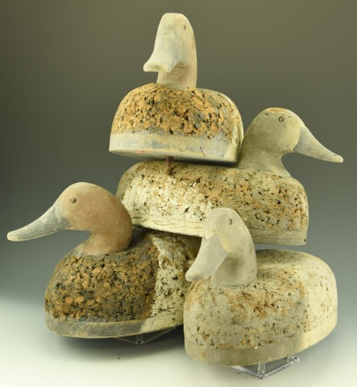 Lot 3300 - (2) Pairs of Somerset Co. cork Body Canvasback decoys