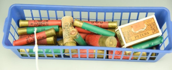 Lot 3326 - Container of Miscellaneous loose rounds .410, 12 gauge, Peters .22 long, etc.