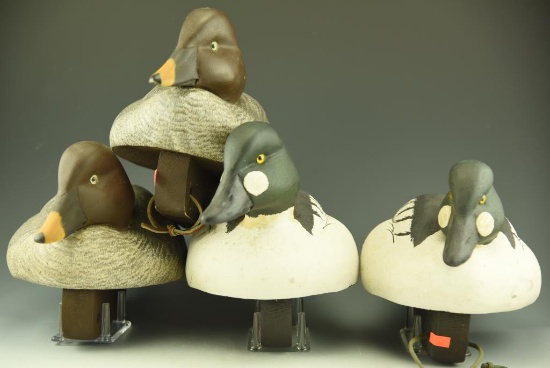 Lot 3481D - (2) Pairs of Mike Smyser 1994 Goldeneyes hen and drake signed and numbered