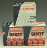 Lot 3318 - (3) Boxes of 12 gauge shotgun shells: Federal  3” BB, (2) Federal 3” 8 shot  (Approx.