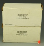 Lot 3324 - (2) Bricks of Olin Corporation .22 Ball Long Rifle Standard Velocity rounds  (1000