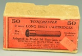Lot 3334 - Vintage box of Winchester 9mm Long Shot Cartridges (approx. 10rds total)