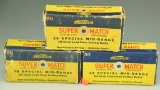 Lot 3340 - (3) Vintage boxes of Western Super Match .38 Special Mid-Range ammo (150rounds)