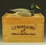 Lot 3351 - Habbart Dean Replica of 1932 L.T. Ward-Bro Crisfield, MD ½ size Mallard Drake  #4 of