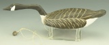 Lot 3382 - Ron Rue Dorchester Co. MD miniature carved swimming model Canada Goose signed  with
