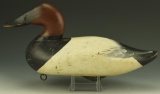 Lot 3426 - Charlie Joiner, Betterton, MD Canvasback drake in original paint with  gunning marks