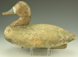 Lot 3447 - Greater Scaup hen old repaint iron keel Mitchell w./ Elliot Brothers paint