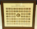 Lot 3459A - Ducks Unlimited United States Migratory Waterfowl Cloisonné Pin Collection  framed