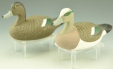 Lot 3465A - Pair of Capt. Roger Urie Rock Hall MD miniature Widgeon hen and drake signed